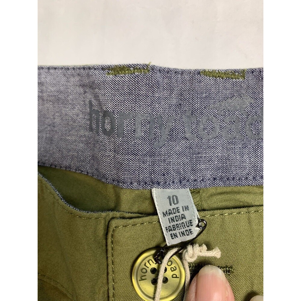 Horny Toad Shorts Womens 10 Green Jumpstart 5” Swamp Cargo - Picture 3 of 10